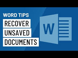 How to recover unsaved Word documents