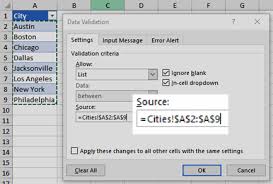 How to create a drop-down list in Excel