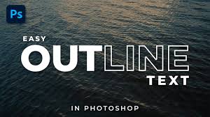 How to outline text in Photoshop