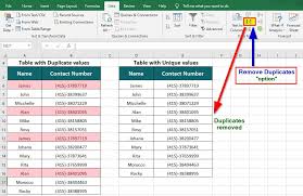 How to remove duplicates in Excel
