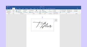How to insert a signature into Microsoft Word